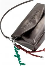 Überschlagtasche Desigual Trokel Metallic Dark Silver