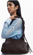 Desigual Schultertasche Montville Choco Logo dunkelbraun