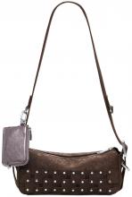 Baguette Bag Desigual Chocolate Patch Nieten Paisley Etui Silver