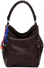 Desigual Handtasche Choco Backpack Logo Arica dunkelbraun
