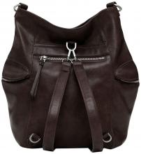 Desigual Handtasche Choco Backpack Logo Arica dunkelbraun