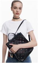 schwarzer Desigual Rucksack Cutouts Back Yankee Sumy Mini Nieten