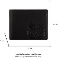 Camel Active Lederbörse Herren Querformat Nepal Black Prägung