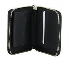 kleine Zipbörse schwarz grau Logoprint Guess Laurel II Coal