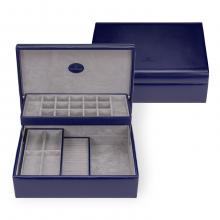 Windrose Merino Moda Charmbox Schmuckkassette dunkelblau 