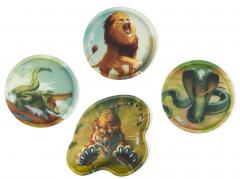 Ergobag Schultaschenset ExBärdition Dschungelprint grün orange