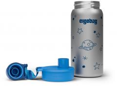 Trinkflasche Edelstahl Ergobag Sterne blau Weltall isolierend