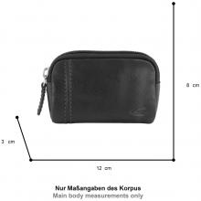 Camel Active Schlüsseletui Bilbao M Black Matt Schwarz Leder