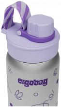 Trinkflasche Edelstahl Ergobag Schmetterling lila isolierend