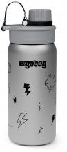 Kinderflasche isolierend Edestahl grau Ergobag Gewitter Blitze