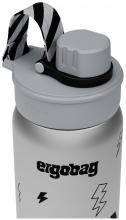 Kinderflasche isolierend Edestahl grau Ergobag Gewitter Blitze