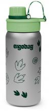 Ergobag Trinkflasche Metall isolierend Fossilien Dschungel grün