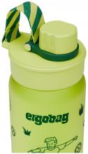hellgrüne Wasserflasche Kunststoff Schule Ergobag Fußball