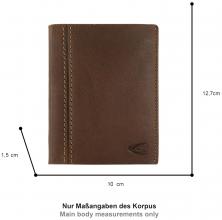 Camel Active Lederbörse Herren Hochformat Cognac Bilbao