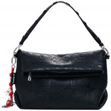 Loverty 4.0 Desigual Überschlagtasche All Mickey schwarz Prägung