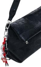 Loverty 4.0 Desigual Überschlagtasche All Mickey schwarz Prägung