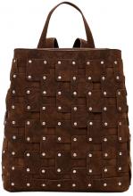 Tagesrucksack Desigual Sumy Patch Nieten rockig Chocolate Paisley braun