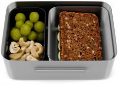 Edelstahl Brotzeitdose grau Ergobag Gewitter Blitze 