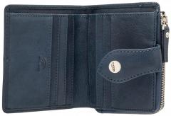 Maitre Lemberg Alberta Lederbörse schmal Midblue