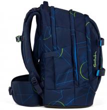 Satch Pack Blue Tech dreiteiliges Schultaschenset blau gemustert