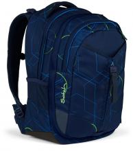 Rucksackset Satch Match Blue Tech dreiteilig blau gemustert