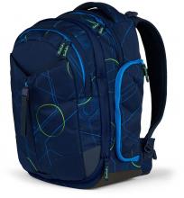 Rucksackset Satch Match Blue Tech dreiteilig blau gemustert