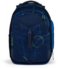Rucksackset Satch Match Blue Tech dreiteilig blau gemustert