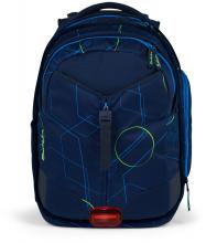 Rucksackset Satch Match Blue Tech dreiteilig blau gemustert