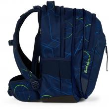 Rucksackset Satch Match Blue Tech dreiteilig blau gemustert