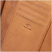 Damenbörse Leder MAITRE Birkenfeld Diethilde Überschlag Toffee