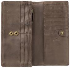 Maitre Lederbörse mit Überschlag Steinbach Immine Dark Brown