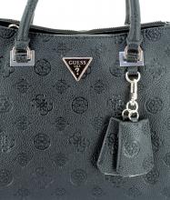 2. Wahl Anhänger fehlt Kurzgrifftasche Cresidia II Guess Dark Taupe Markenprägung