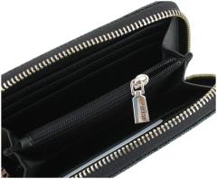 Geldbeutel schwarz grau Guess Laurel SLG Coal Logo