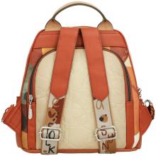 Anekke Alma Alltagsrucksack rot beige Spanien bestickt