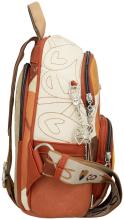 Anekke Alma Alltagsrucksack rot beige Spanien bestickt