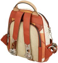 Anekke Alma Alltagsrucksack rot beige Spanien bestickt