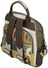 Anekke Cityrucksack Muse Olivgrün mit Print