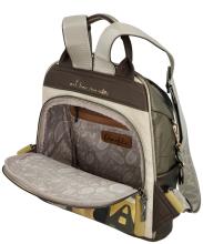 Anekke Cityrucksack Muse Olivgrün mit Print