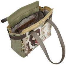 Anekke MUSE Henkeltasche mit Print Olivgrün Bunt