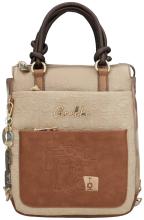 Taschenrucksack beige braun Prägung Anekke Muse Amphora