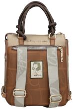 Taschenrucksack beige braun Prägung Anekke Muse Amphora