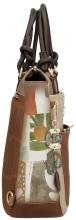 Taschenrucksack beige braun Prägung Anekke Muse Amphora