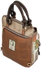 Taschenrucksack beige braun Prägung Anekke Muse Amphora