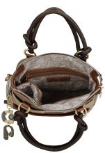 Taschenrucksack beige braun Prägung Anekke Muse Amphora