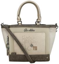 Anekke Muse Amphora Henkeltasche beige taupe Prägung