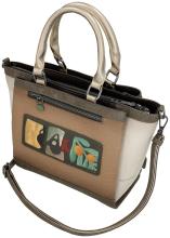 Anekke Muse Amphora Henkeltasche beige taupe Prägung