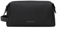 Kapten and Son Kulturbeutel Windsor All Black gummiert