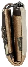 flexible Geldtasche Prägung beige braun Anekke Muse Bloom