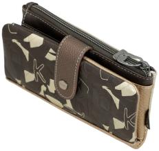 flexible Geldtasche Prägung beige braun Anekke Muse Bloom