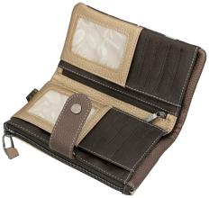 flexible Geldtasche Prägung beige braun Anekke Muse Bloom